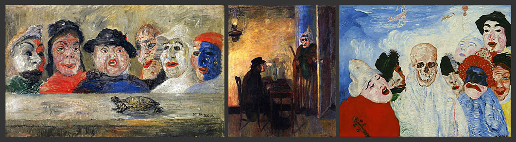 Three Paintings by James Ensor